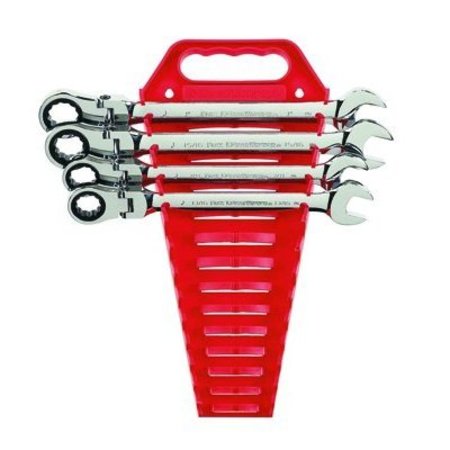 APEX TOOL GROUP WRENCH SET COMB RATCH FLEX SAE 12 PT 4PC GWR9703